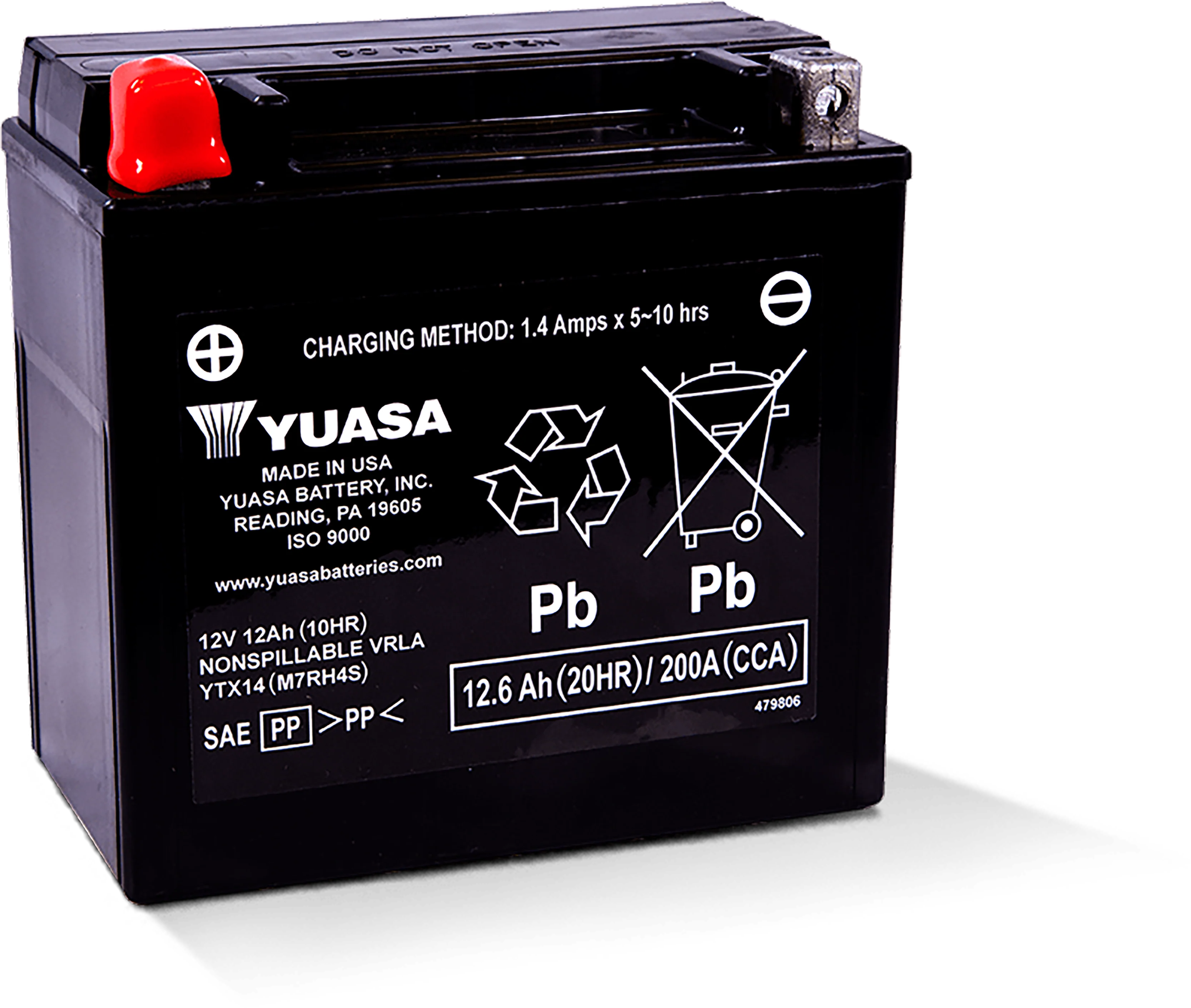 Yuasa Battery Ytx14 Sealed Factory Activated