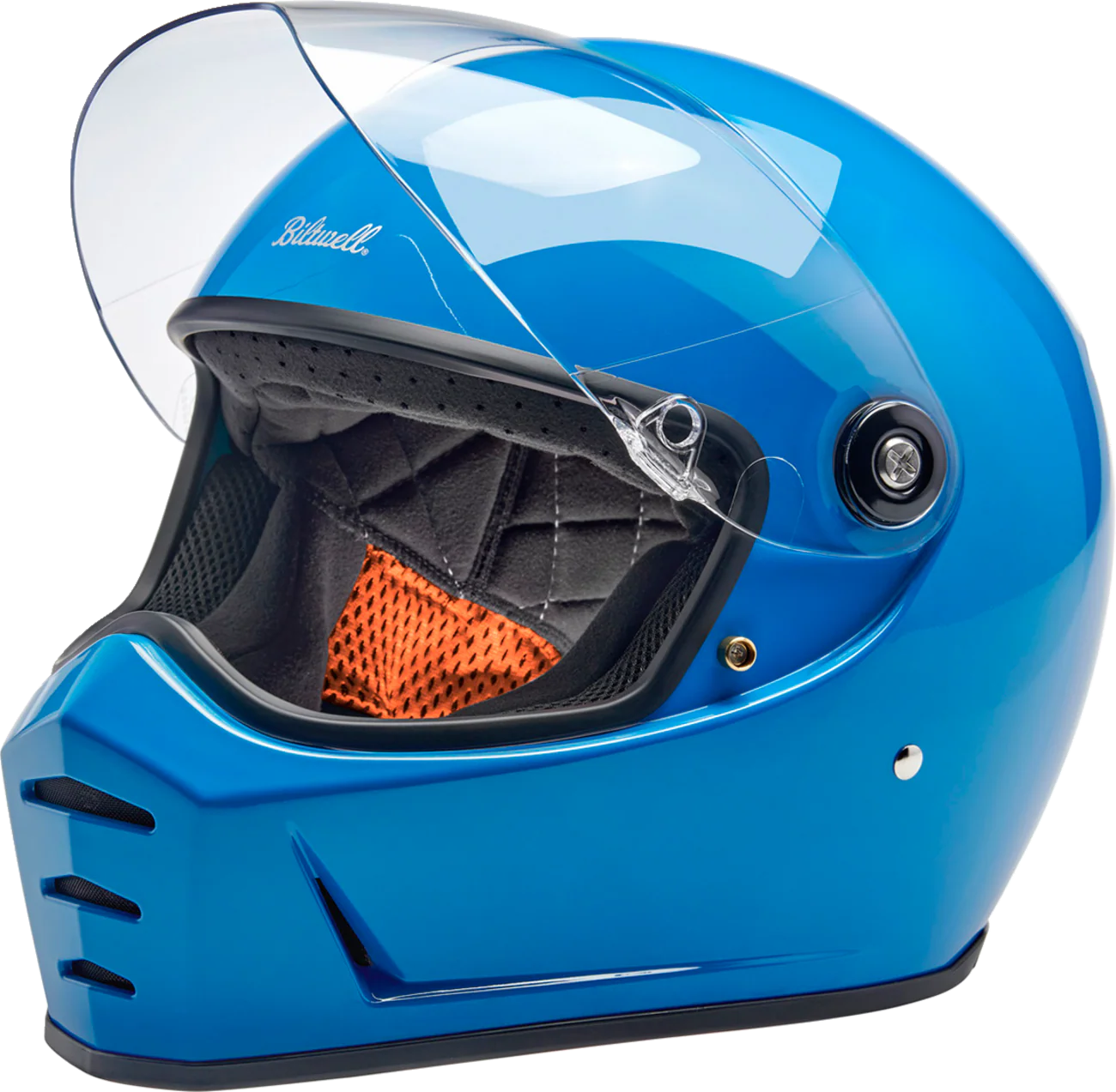 BILTWELL Lane Splitter Helmet - Gloss Tahoe Blue - Medium 1004-129-503 - Image 10