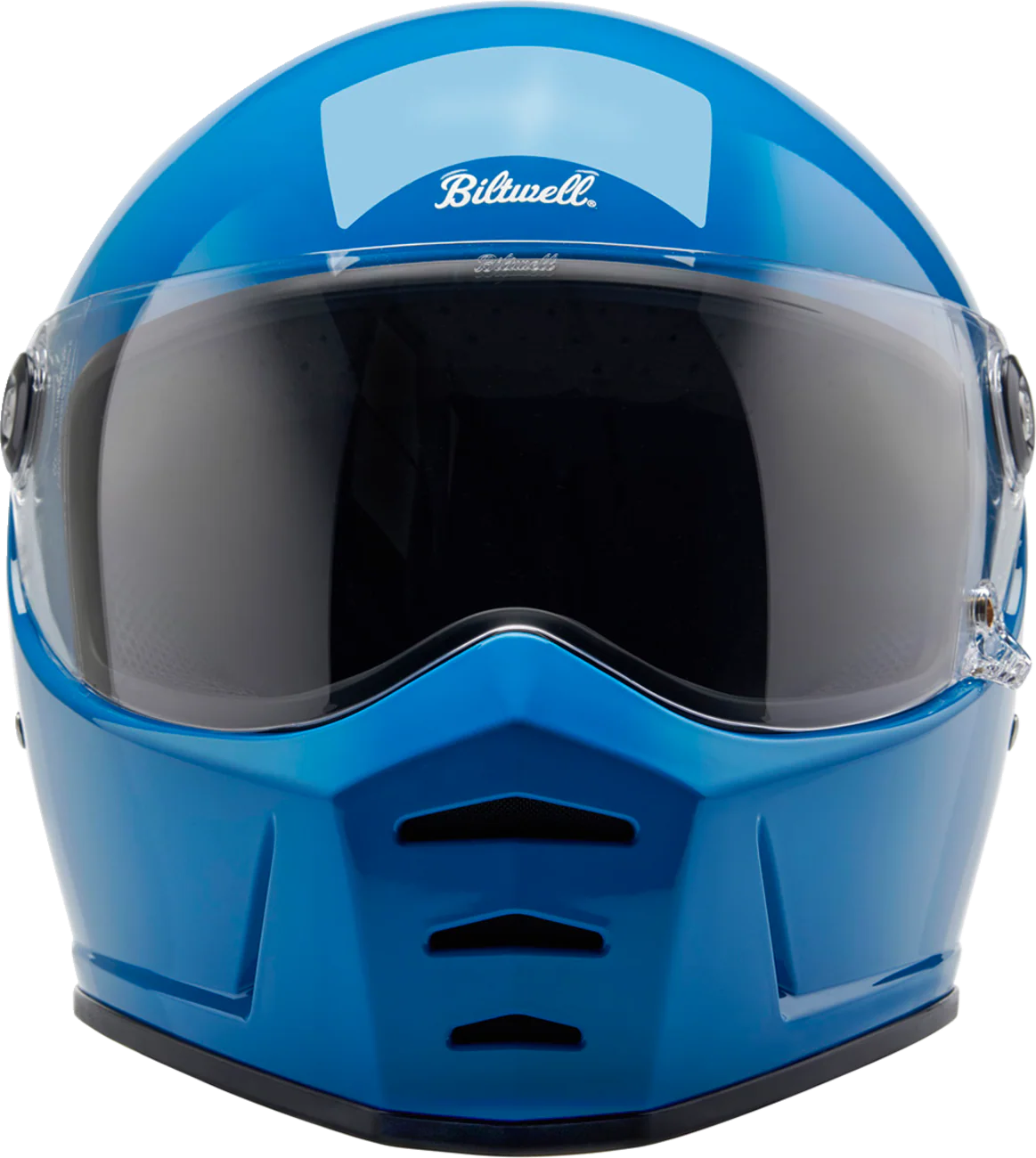 BILTWELL Lane Splitter Helmet - Gloss Tahoe Blue - Medium 1004-129-503 - Image 2