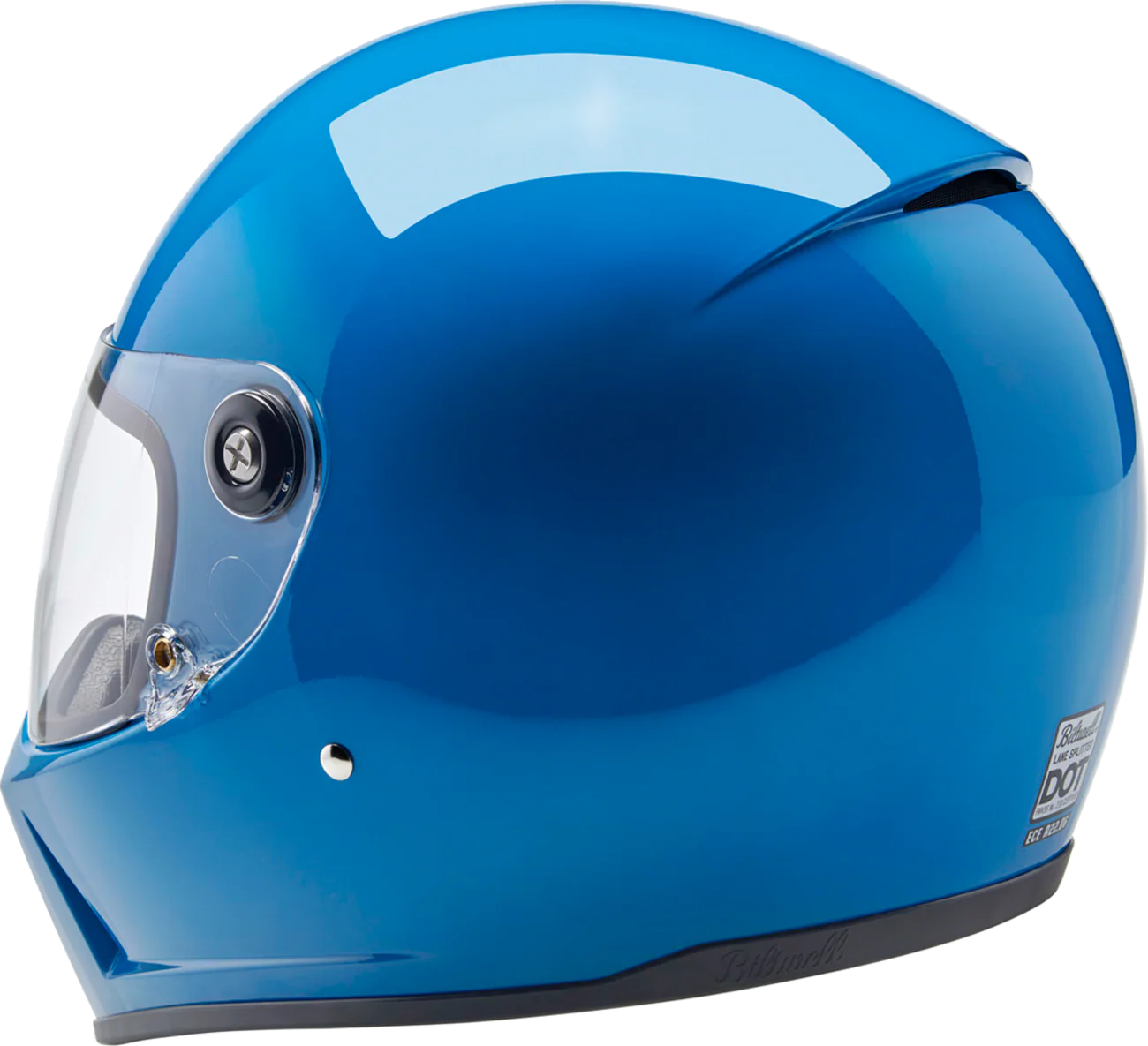 BILTWELL Lane Splitter Helmet - Gloss Tahoe Blue - Medium 1004-129-503 - Image 8