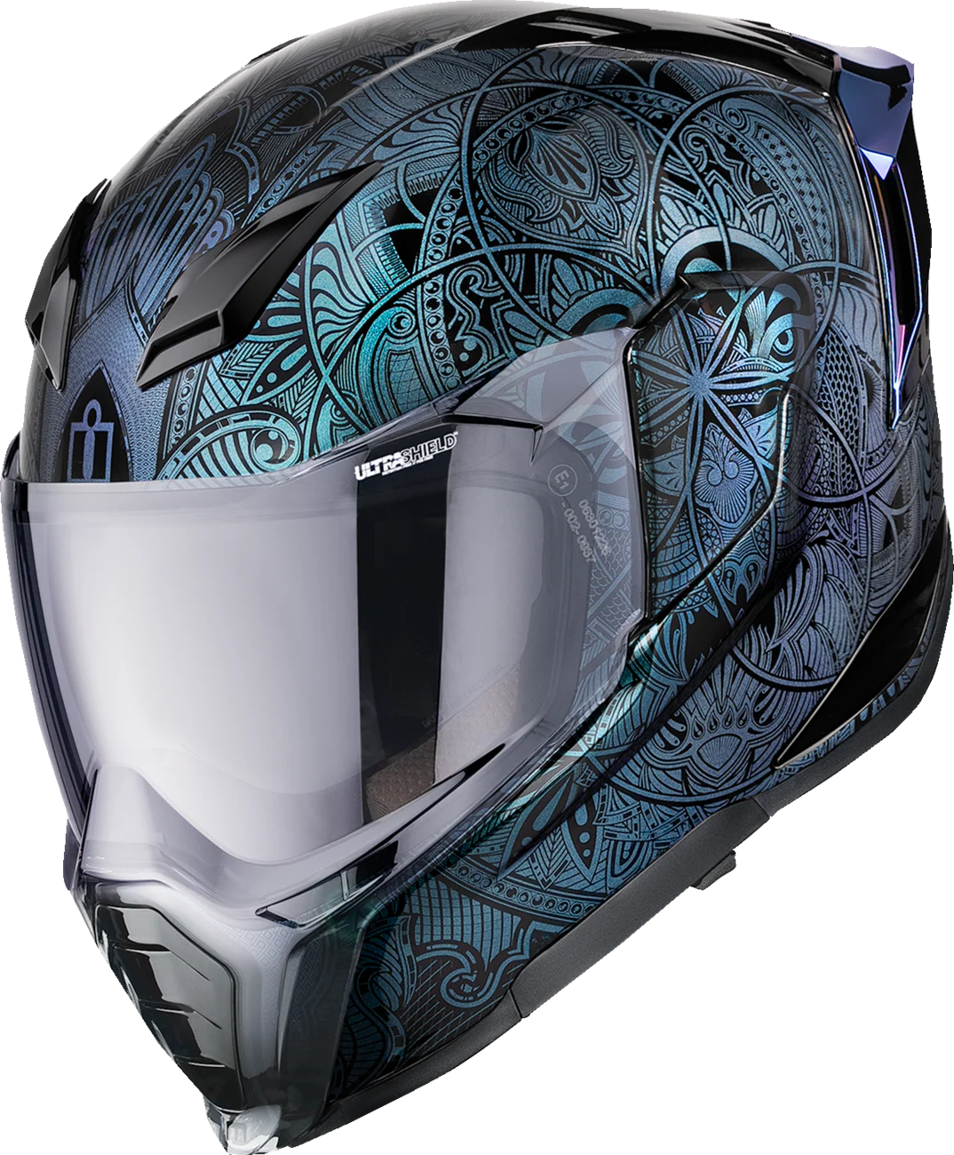ICON Ultraflite* Helmet - Opal Mandala - MIPS? - Blue - 2XL 0101-18699