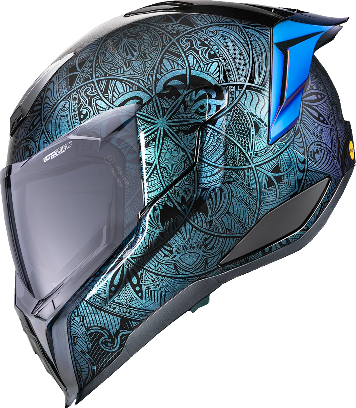 ICON Ultraflite* Helmet - Opal Mandala - MIPS? - Blue - 2XL 0101-18699 - Image 2