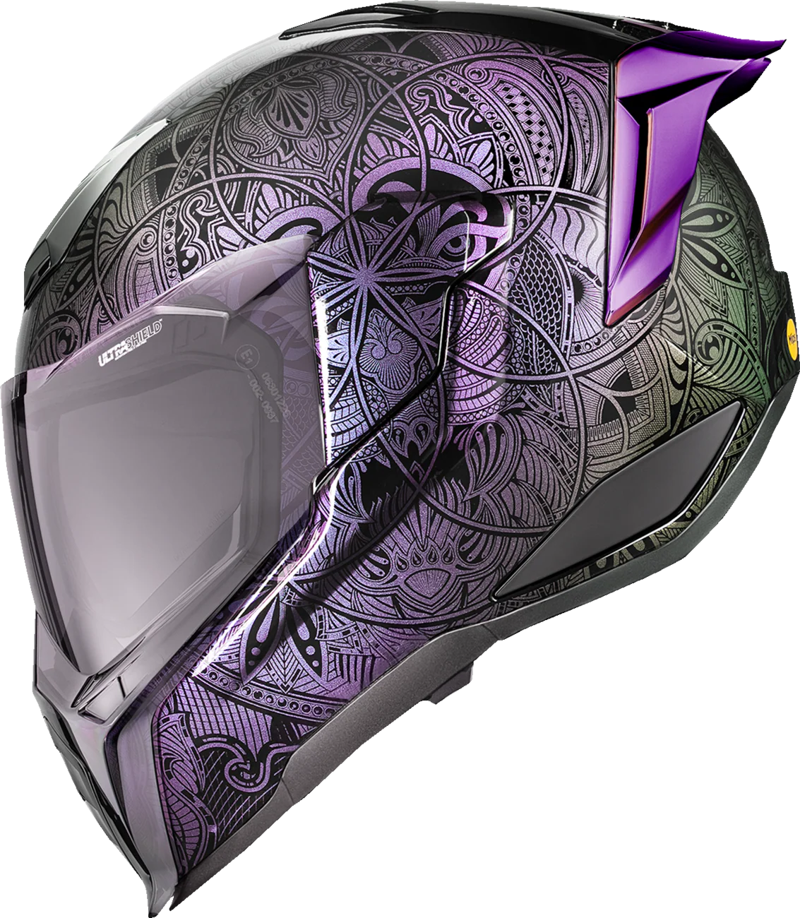 ICON Ultraflite* Helmet - Opal Mandala - MIPS? - Purple - Small 0101-18617 - Image 2