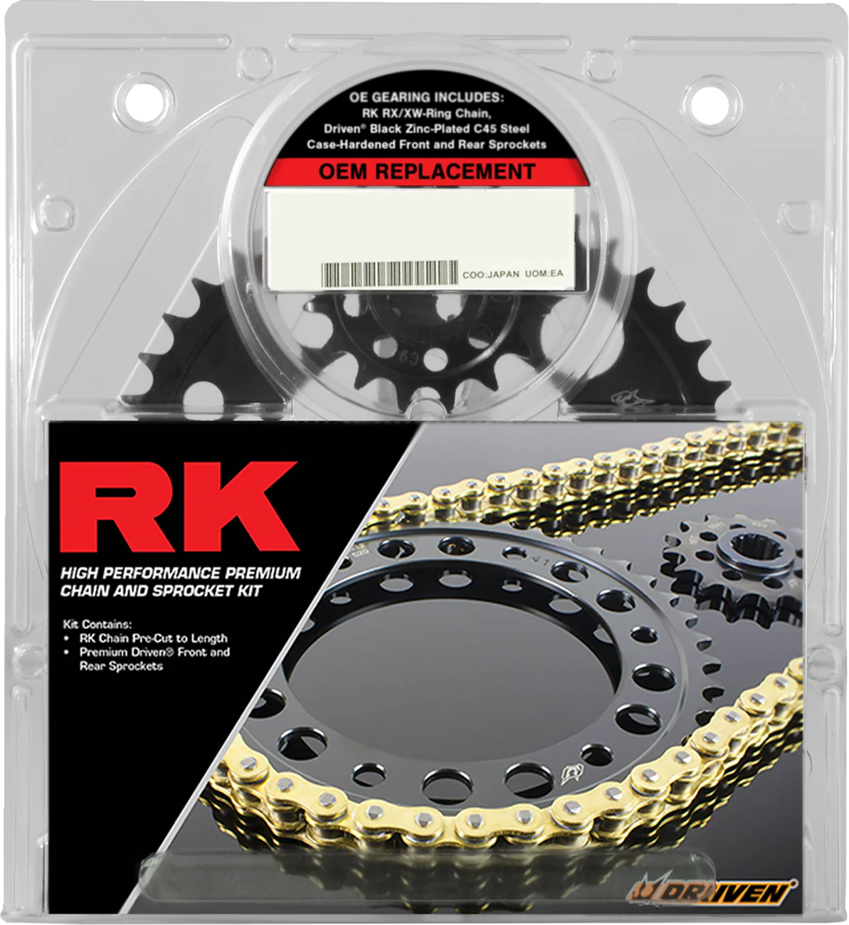 RK Chain and Sprocket Kit SV650 OEM Replacement Natural Suzuki SV 650/S 3068-990EX