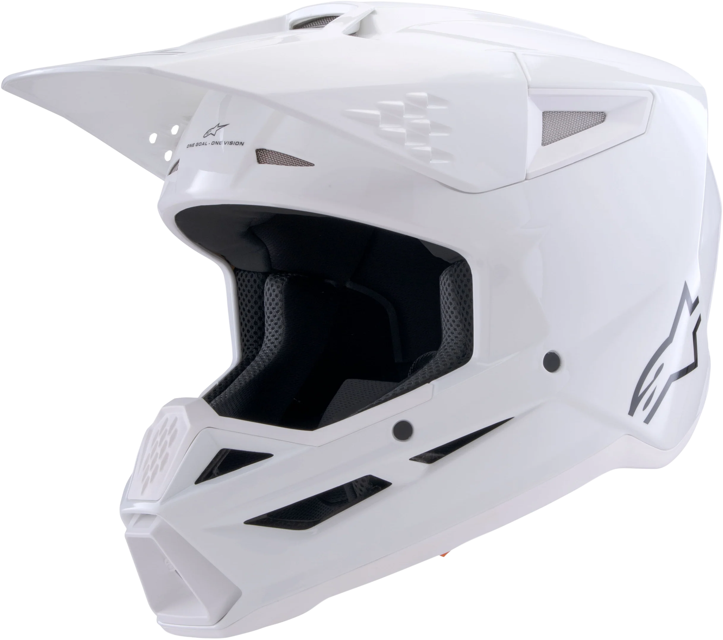 Alpinestars Sm3 Solid Helmet White Glossy