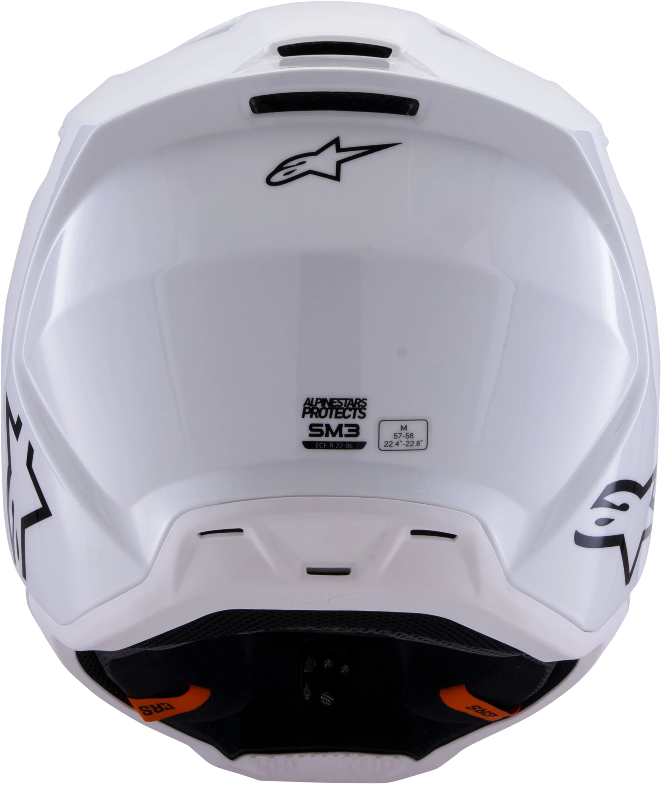Alpinestars Sm3 Solid Helmet White Glossy - Image 5