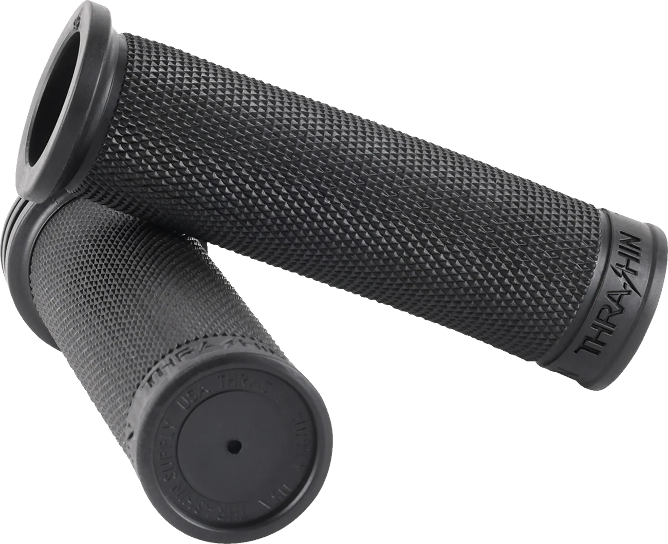 THRASHIN SUPPLY CO. Moto Grips - 1" - Slim - Black TSC-2711-1 - Image 2