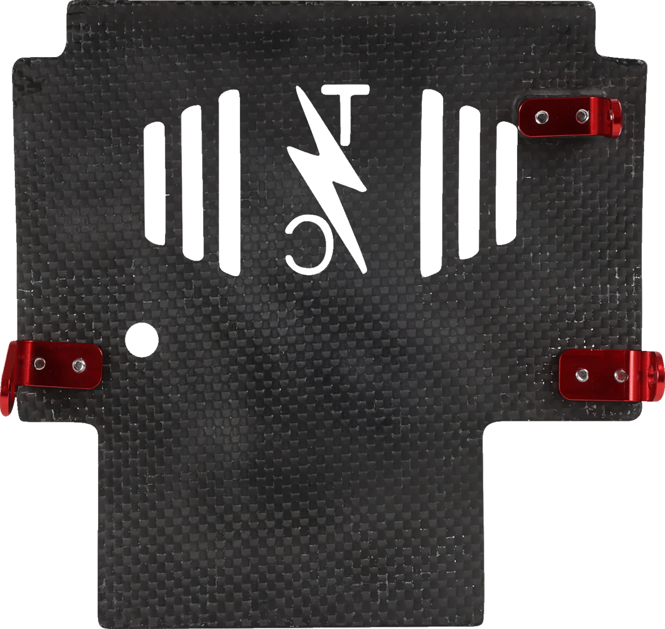 THRASHIN SUPPLY Skid Plate Carbon Fiber/Forged with Red Brackets FLHX/FLTRX TSC-3035-2 - Image 9